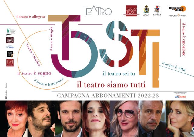 Presentata la stagione teatrale 2022 /2023 del Teatro Tosti, diretto dalla Compagnia dell'Alba