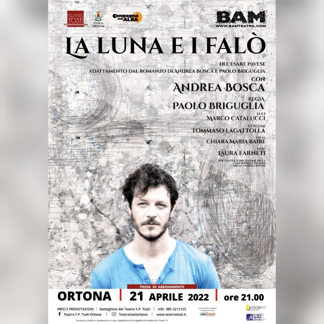 Il capolavoro di Pavese in scena al Teatro Tosti di Ortona - 21 aprile 2022 ore 21.00